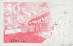 50 Francs SAINT-EXUPÉRY modifié Sans couleurs Fauté FRANCIA  1997 F.73f5.04 q.FDC