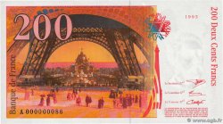 200 Francs EIFFEL Petit numéro FRANKREICH  1995 F.75.01A ST
