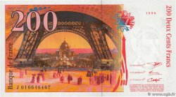 200 Francs EIFFEL Sans STRAP Fauté FRANCE  1996 F.75f4.02 UNC