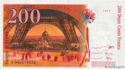 200 Francs EIFFEL Sans STRAP Fauté FRANCE  1997 F.75f4.04 UNC