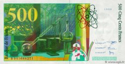 500 Francs PIERRE ET MARIE CURIE FRANCE  1998 F.76.04 SPL+