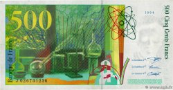500 Francs PIERRE ET MARIE CURIE Symbole coupé en deux Fauté FRANKREICH  1994 F.76f2.01 VZ+