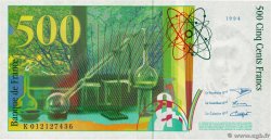 500 Francs PIERRE ET MARIE CURIE Sans le symbole du Radium Fauté FRANCE  1994 F.76f3.01 SUP