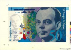 50 Francs SAINT-EXUPÉRY Épreuve FRANKREICH  1984 F.- ST