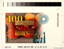 100 Francs CÈZANNE Épreuve FRANCE  1995 F.- NEUF