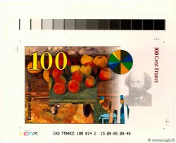 100 Francs CÈZANNE Épreuve FRANKREICH  1995 F.- ST