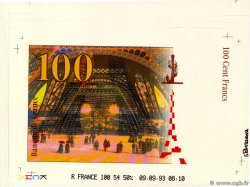 100 Francs EIFFEL Épreuve FRANCIA  1993 F.- FDC