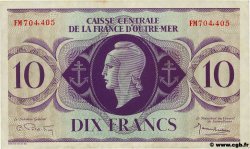 10 Francs FRENCH EQUATORIAL AFRICA  1943 P.16b VF