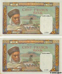 100 Francs Consécutifs ALGERIEN  1945 P.085