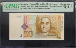 50 Deutsche Mark Remplacement ALLEMAGNE FÉDÉRALE  1996 P.45* NEUF