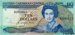 10 Dollars EAST CARIBBEAN STATES  1985 P.23a2