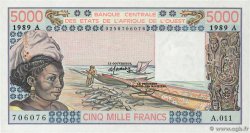 5000 Francs ESTADOS DEL OESTE AFRICANO  1989 P.108Ag SC