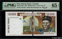 10000 Francs STATI AMERICANI AFRICANI  1997 P.714Ke FDC