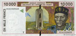 10000 Francs WEST AFRIKANISCHE STAATEN  2001 P.814Tj ST
