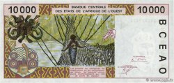 10000 Francs STATI AMERICANI AFRICANI  2001 P.814Tj FDC