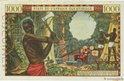 1000 Francs Spécimen EQUATORIAL AFRICAN STATES (FRENCH)  1963 P.05bs VZ