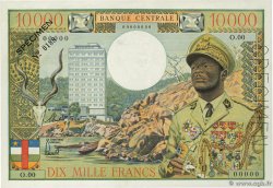 10000 Francs Spécimen EQUATORIAL AFRICAN STATES (FRENCH)  1968 P.07s XF