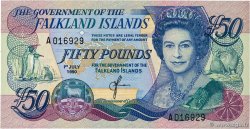 50 Pounds FALKLAND ISLANDS  1990 P.16a AU