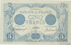 5 Francs BLEU FRANCE  1916 F.02.38 XF
