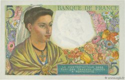 5 Francs BERGER FRANCE  1943 F.05.03 NEUF