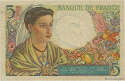 5 Francs BERGER FRANCE  1945 F.05.06 XF-