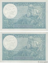 10 Francs MINERVE modifié Lot FRANCE  1941 F.07.29 pr.SPL