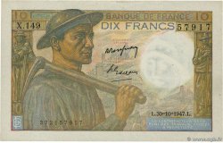 10 Francs MINEUR FRANCE  1947 F.08.18 pr.NEUF