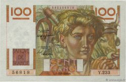 100 Francs JEUNE PAYSAN FRANCE  1948 F.28.17 pr.SPL