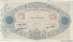 500 Francs BLEU ET ROSE Numéro spécial FRANKREICH  1932 F.30.35 fSS