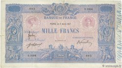 1000 Francs BLEU ET ROSE FRANKREICH  1917 F.36.31 S