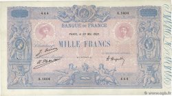 1000 Francs BLEU ET ROSE Numéro spécial FRANCE  1922 F.36.38 VF-