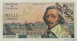 1000 Francs RICHELIEU Spécimen FRANCE  1953 F.42.01Spn AU