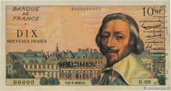 10 Nouveaux Francs RICHELIEU Spécimen FRANKREICH  1959 F.57.01Spn fST