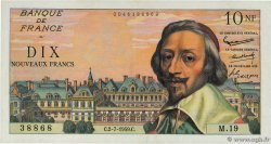 10 Nouveaux Francs RICHELIEU FRANCE  1959 F.57.02 XF