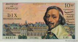 10 Nouveaux Francs RICHELIEU FRANKREICH  1960 F.57.06
