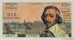 10 Nouveaux Francs RICHELIEU FRANCIA  1960 F.57.08 EBC