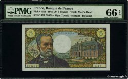 5 Francs PASTEUR FRANCE  1970 F.61.12 UNC