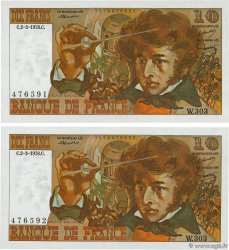 10 Francs BERLIOZ Consécutifs FRANCE  1978 F.63.23 UNC