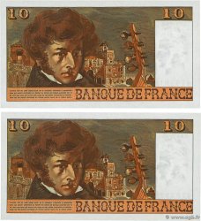 10 Francs BERLIOZ Consécutifs FRANCIA  1978 F.63.23 FDC