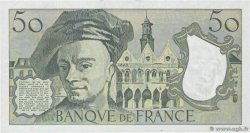 50 Francs QUENTIN DE LA TOUR Petit numéro FRANCIA  1992 F.67.18A70 SC+
