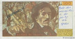 100 Francs DELACROIX modifié Faux FRANCIA  1983 F.69.07x EBC