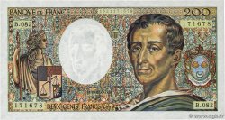 200 Francs MONTESQUIEU FRANKREICH  1990 F.70.10a fST