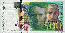 500 Francs PIERRE ET MARIE CURIE FRANCE  1994 F.76.01 UNC-