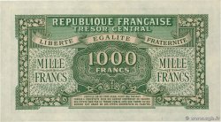 1000 Francs MARIANNE THOMAS DE LA RUE FRANKREICH  1945 VF.13.01 fST