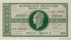 1000 Francs MARIANNE THOMAS DE LA RUE FRANKREICH  1945 VF.13.03
