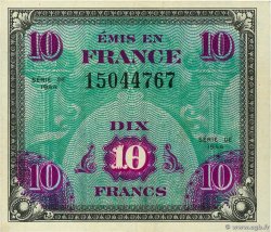 10 Francs DRAPEAU FRANCIA  1944 VF.18.01 AU