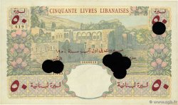 50 Livres Annulé LIBANO  1950 P.052a BB