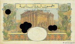 50 Livres Annulé LIBAN  1950 P.052a TTB