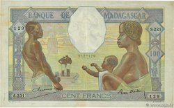 100 Francs MADAGASCAR  1937 P.040 pr.TTB