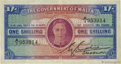 1 Shilling MALTE  1943 P.16 TTB